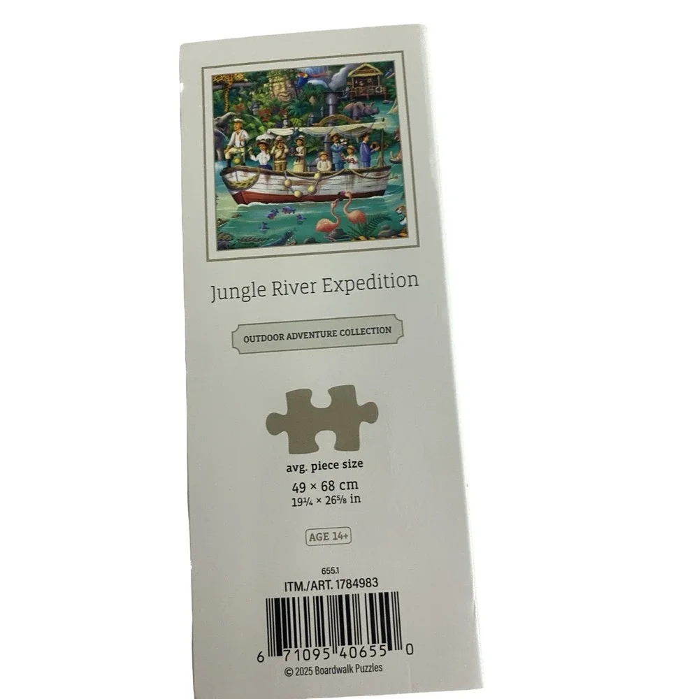 Jungle River‎ Expedition 1000 Piece Jigsaw Puzzle Boardwalk New